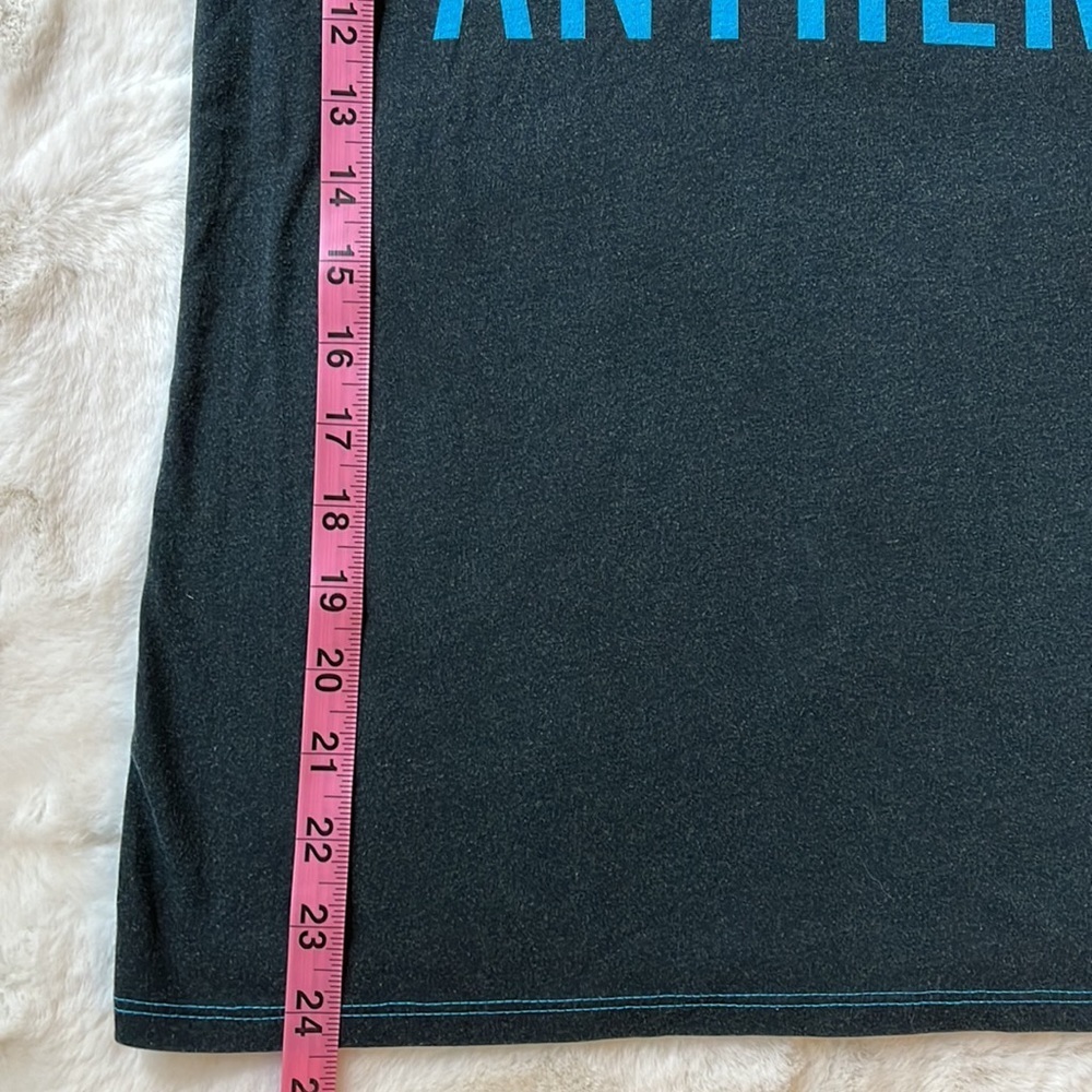 Nike Carolina Panthers NFL Women’s V Neck Tee Blue Black Small - Picture 5 of 7